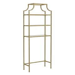 Soft Gold Space Saver Bathroom Vanity with Anti-Tip Hardware