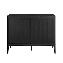 Large record player cabinet with vinyl storage in modern design