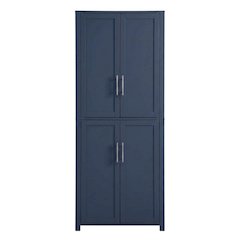 Tall Kitchen Storage Pantry with Anti-Tip Mechanism and Floor Clearance