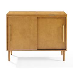 Everett Large Record Player Cabinet With Vinyl Storage