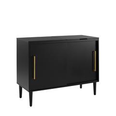 Everett Large Record Player Cabinet With Vinyl Storage