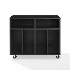Carlo Rolling Record Player Stand With Vinyl Storage