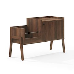 Luna Record Player Cabinet With Vinyl Storage