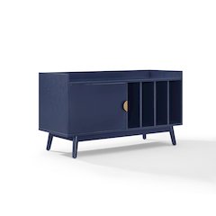 Skylar Mid-Century Record Player Cabinet with Vinyl Storage, Turntable Stand