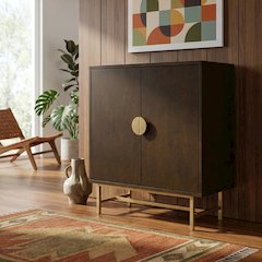 Gold Bar Cabinet with Anti-Tip Hardware and Durable Construction