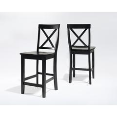 X-Back 2-Piece Counter Height Bar Stool Set - 2 Stools