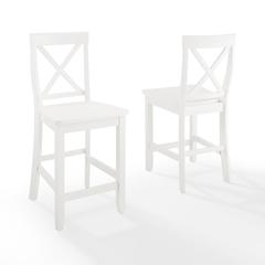 X-Back 2-Piece Counter Height Bar Stool Set - 2 Stools