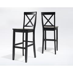 X-Back 2-Piece Bar Stool Set - 2 Stools