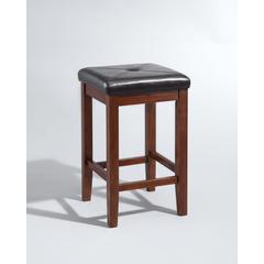 Upholstered Square Seat 2Pc Counter Height Bar Stool Set - 2 Stools
