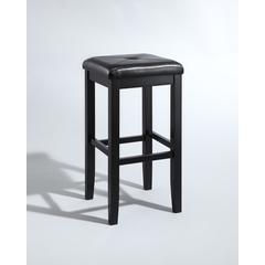 Upholstered Square Seat 2-Piece Bar Stool Set - 2 Stools