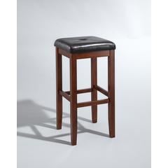 Upholstered Square Seat 2-Piece Bar Stool Set - 2 Stools