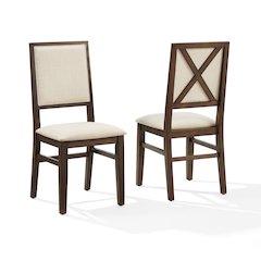 Joanna 2-Piece Upholstered Back Dining Chair Set - 2 Upholstered Chairs