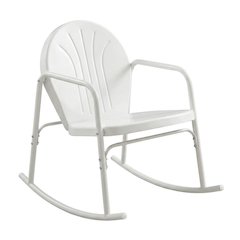 Retro Wooden Rocking Chair Set with Anti-Tip Hardware for Outdoor Use
