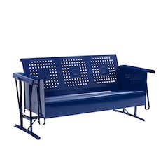 Outdoor sofa glider with spacious seating and sturdy construction