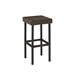 Palm Harbor 2Pc Wicker Backless Outdoor Bar Stool Set - 2 Stools
