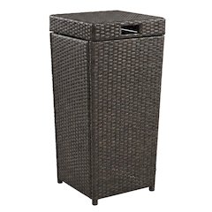 Wicker Trash Can with Elegant Design and Durable Construction