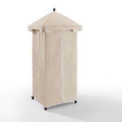 Palm Harbor Wicker Outdoor Storage Towel Valet