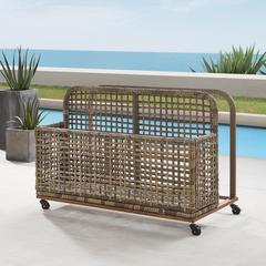 Ridley Wicker Outdoor Storage Pool Caddy