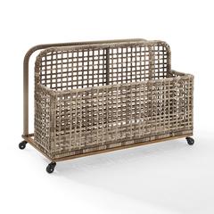 Ridley Wicker Outdoor Storage Pool Caddy