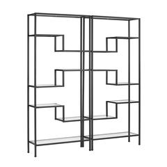 Sloane 2-Piece Etagere Bookcase Set - 2 Etageres