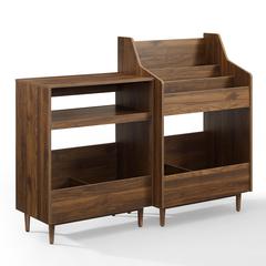 Liam 2-Pcs Record Player Stand And Vinyl Storage Set
