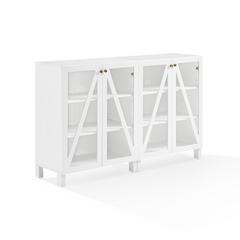 Cassai 2-Piece Media Sideboard Cabinet Set - 2 Storage Pantries