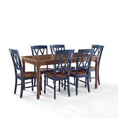 Shelby 7-Piece Dining Table Set For 6 - Table & 6 Chairs