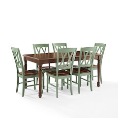 Shelby 7-Piece Dining Table Set For 6 - Table & 6 Chairs