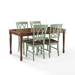 Shelby 5-Piece Dining Table Set For 4 - Table & 4 Chairs
