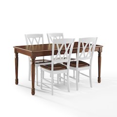 Shelby 5-Piece Dining Table Set For 4 - Table & 4 Chairs