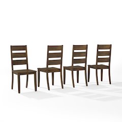 Joanna 4-Piece Ladder-Back Dining Chair Set - 4 Chairs