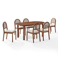 Kennedy 7-Piece Dining Table Set For 6 - Table & 6 Chairs