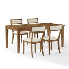 Alessia 5-Piece Dining Table Set For 4 - Table & 4 Chairs