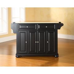 Alexandria Wood Top Full Size Kitchen Island/Cart