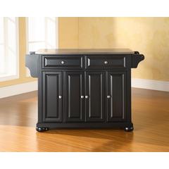Alexandria Stainless Steel Top Full Size Kitchen Island/Cart