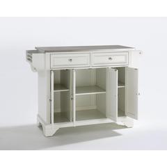 Lafayette Stainless Steel Top Full Size Kitchen Island/Cart