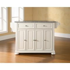 Alexandria Granite Top Full Size Kitchen Island/Cart