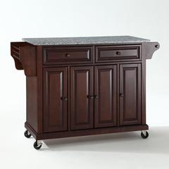 Full Size Granite Top Kitchen Cart