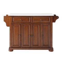 Alexandria Stone Top Full Size Kitchen Island/Cart