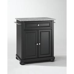 Alexandria Granite Top Portable Kitchen Island/Cart