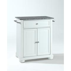 Alexandria Granite Top Portable Kitchen Island/Cart