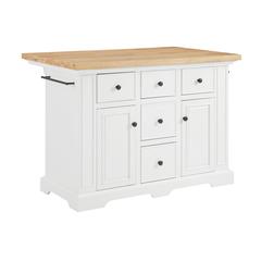 Julia Wood Top Kitchen Island