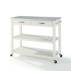 Stainless Steel Top Kitchen Prep Rolling Cart
