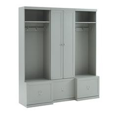 Harper 3-Piece Entryway Set - Pantry Closet & 2 Hall Trees