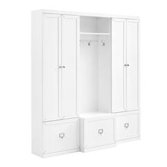 Harper 3-Piece Entryway Set - Hall Tree & 2 Pantry Closets