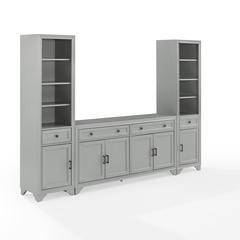 Tara 3-Piece Entertainment Center - Sideboard & 2 Bookcases