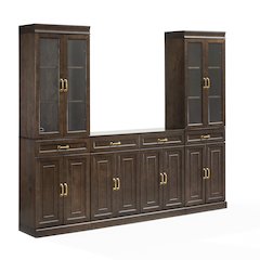 Stanton 3-Piece Sideboard And Glass Door Pantry Set - Sideboard & 2 Pantries