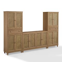 Katia 3-Piece Sideboard And Pantry Set - Sideboard & 2 Pantries