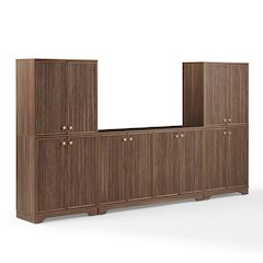 Naomi 3-Piece Sideboard And Pantry Set - Sideboard & 2 Pantries