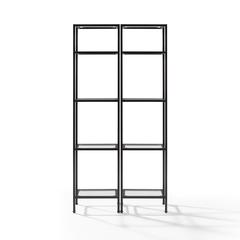 Aimee 2-Piece Etagere Bookcase Set - 2 Narrow Etageres